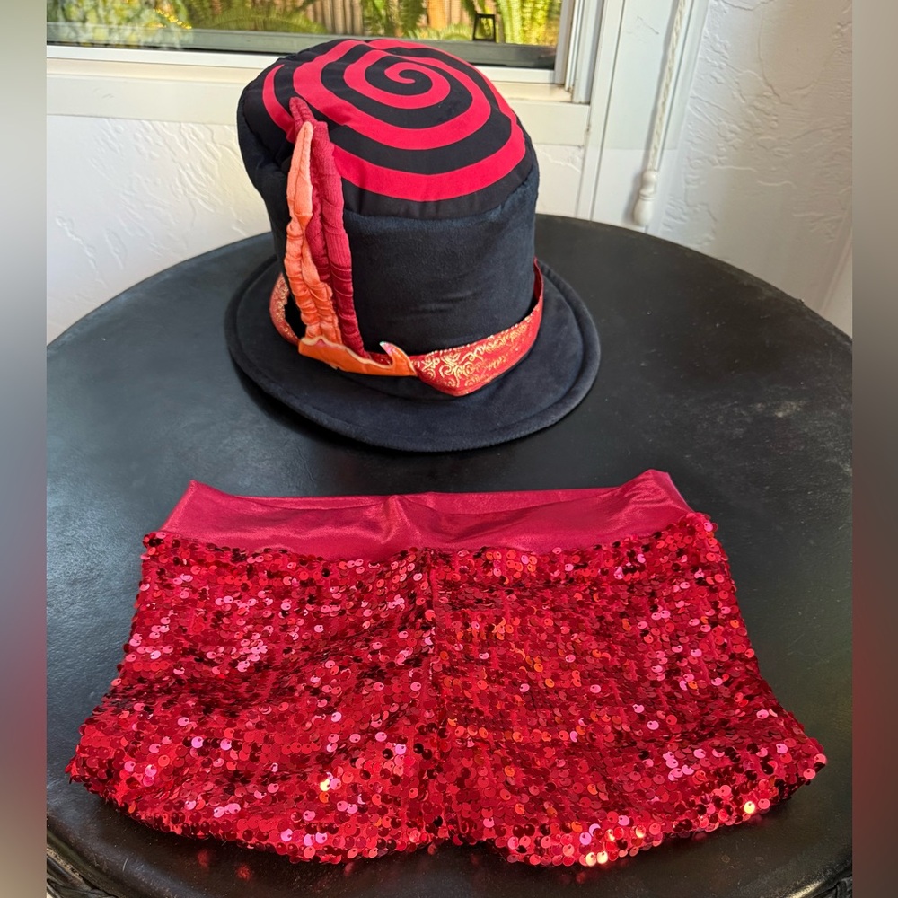 Red Sequin Hot Pants